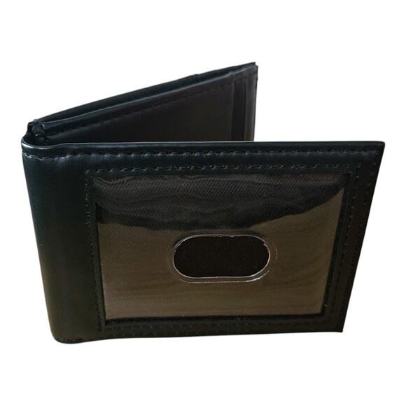 NWOT Men's Goodfellow & Co. Black RFID Wallet Card Case in Black - Picture 3 of 3